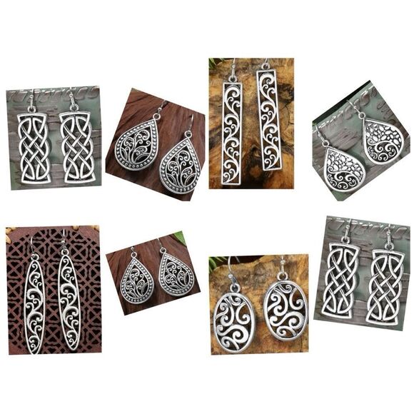 Buy 1 or More Pairs Silver Earrings NWOT Discounts on 3 or more! - Picture 2 of 10